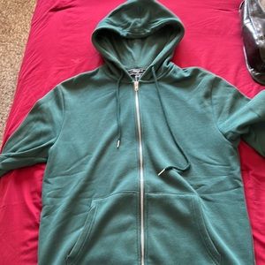 Forever 21 Olive Green Zip-up